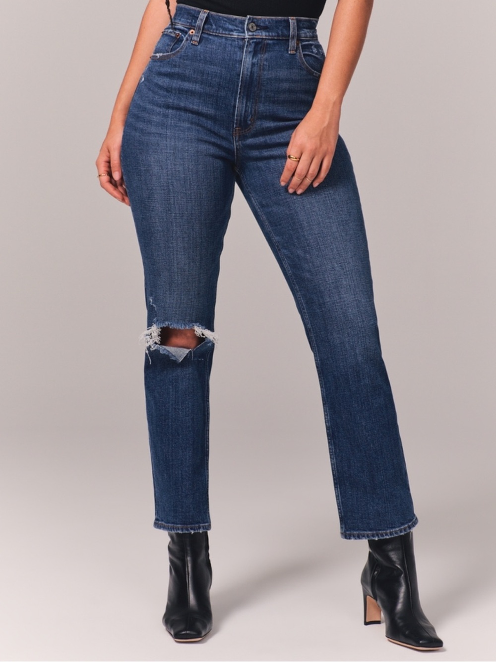 Abercrombie & Fitch Ankle Straight Ultra High Rise